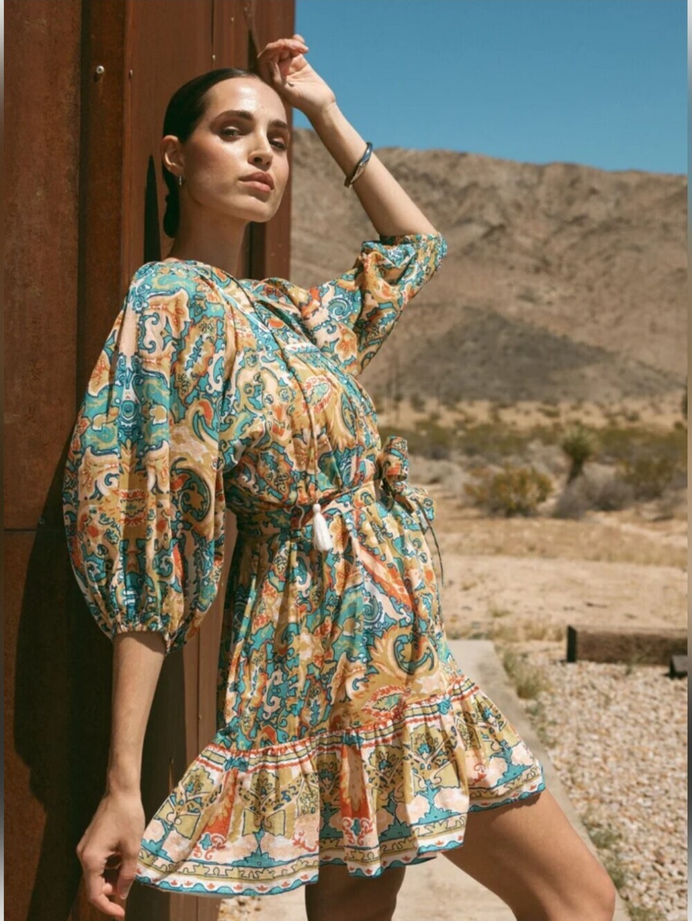 CLEOBELLA Magdalena Mini Dress In Las PalmasCLEOBELLA Magdalena Mini Dress M